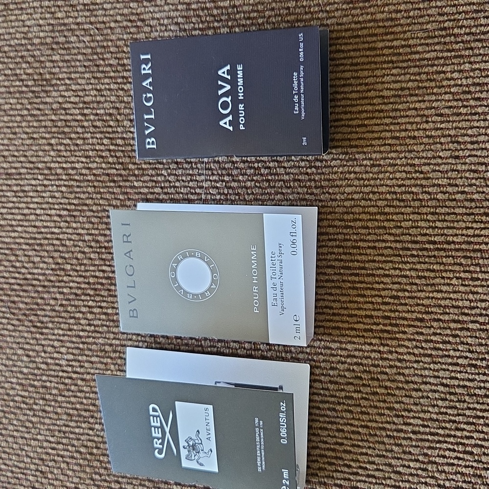 Creed Aventus Parfum ,Bulgari Pour Homme Eau de Toilette - Silver and White